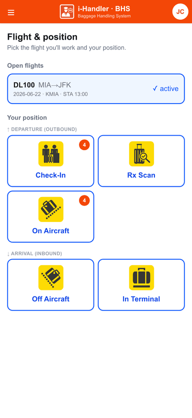 Flight to scan