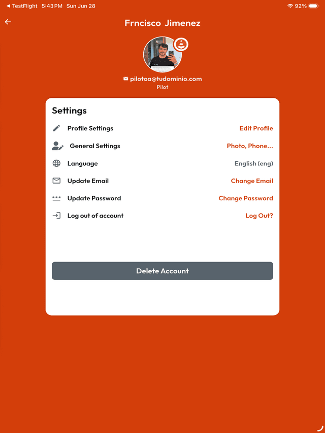 i-Handler App iPad