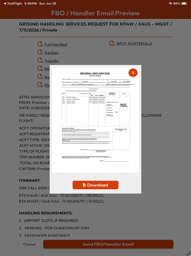 i-Handler App iPad